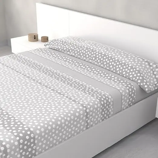 Juego de sábanas ligero, suave, fresco. Azul, Rosa, Gris, Verde. Juego de Cama 100% Microfibra tacto Satén. Cama de 150, 135, 90 y 105. Primavera, Verano. Dormitorio Elegante, Alegre, Colorido,Luz - 1