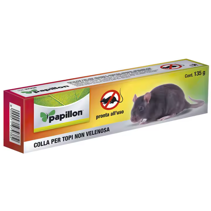 Cola para ratones y ratas. Papillon 135gr. Pegamento no venenoso para ratas, ratones e insectos. - 1