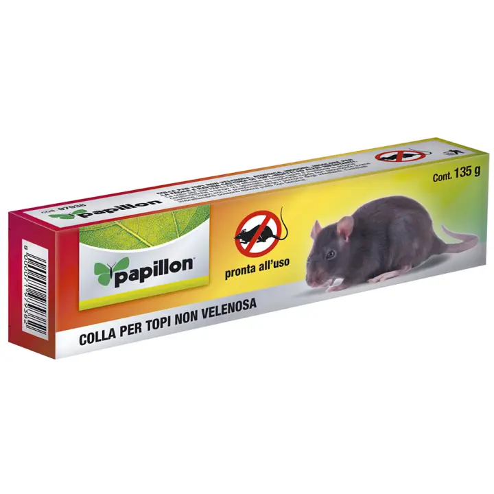 Cola para ratones y ratas. Papillon 135gr. Pegamento no venenoso para ratas, ratones e insectos. - 1