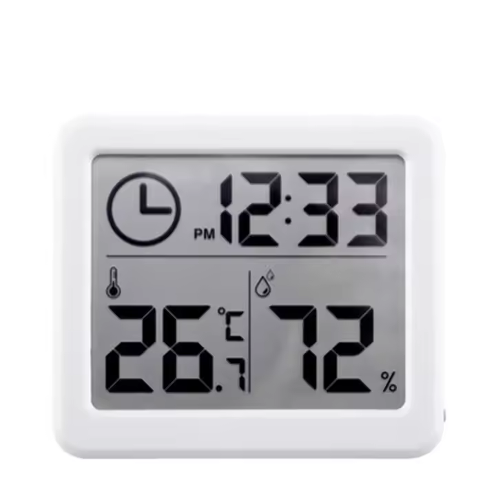 Reloj Digital De Escritorio Con Temperatura Y Humedad NIDITON Decoración Para Hogar Cocina Oficina Reloj De Pared Moderno LED - 1