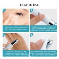 Dispositivo De Belleza Para Los Ojos 5 En 1 Masajeador Facial Terapia De Luz Roja LED Herramienta De Cuidado De La Piel Para Relax Circulos Oscuros Bolsas Y Puffiness - details 8