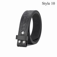 Cinturón De PU Para Hombres Y Mujeres Sin Hebilla Que Se Puede Cambiar Con Diversos Patrones Multicolor Ancho 3.8 Cm - details 9