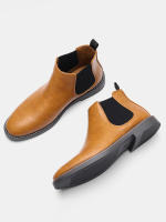 Botas Chelsea Retro Para Hombre 2024 Comodidad Moda Cuero Sintético Botas De Tobillo Encima De La Rodilla Material De Suela TPR - details 12