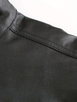Chaleco De Cuero Artificial Para Hombre Con Bordado De Águilabolda Estilo Callejero Casual Sin Mangas Para Todas Las Estaciones - details 7