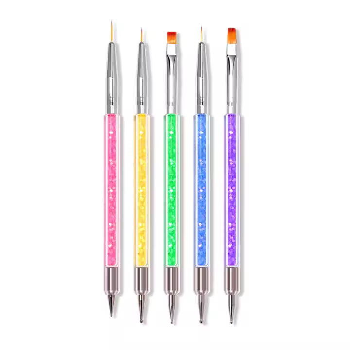 Set De 20 Pinceles De Uñas Ombre Para Pintura Y Dibujo Con Gel UV Herramientas De Diseño DIY Para Manicura Y Carving - 1