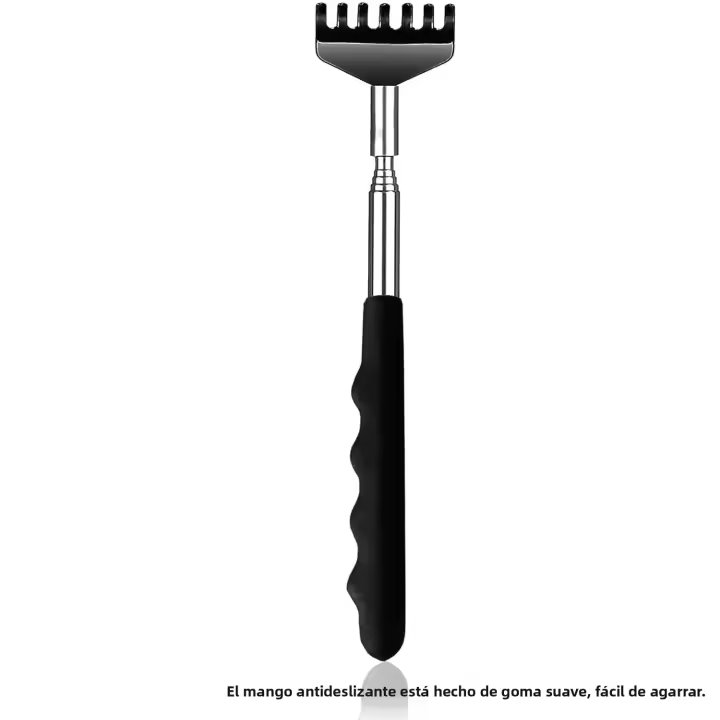 Masajeador De Espalda Ajustable De Acero Telescopio Anti Picazón Cepillo De Masaje Para Ancianos Masajeador De Espalda Para Aliviar El Rascado - 1