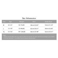 Sujetador Deportivo Para Niñas 10-16T Cruzado Sin Costuras Con Cojín Desmontable Cómodo Y Ajustable Para Entrenamiento - details 0