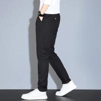 Pantalones De Verano Casuales Para Hombre En Caqui Y Gris Cintura Elástica Comodidad Ultrafinos De Seda Helada Pantalones Negocios Estilo Recto Ropa De Marca - details 19