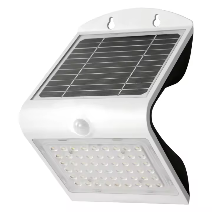 APLIQUE LED SOLAR KORPASS COM SENSOR 4W BRANCO FRIA - 1