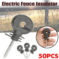 50Pcs Aisladores De Valla Eléctrica Duraderos Postes De Tornillo Multiusos Accesorios Para Jardín Aislador De Post Para Valla Eléctrica - details 0
