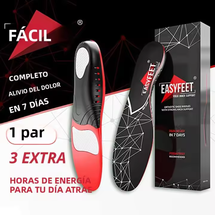Pareja De Insoles Premium Para Pies Absorción De Golpes PU Gel Transpirable Cómodo Ligero Absorbe La Sudoración Pads Para Zapatos - 1