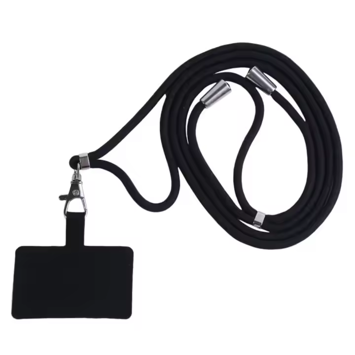 Correa De Cuello Ajustable Y Desmontable Lanyard Para Teléfono Compatible Con Ganchillo Y Colgante Con Tarjeta Para Llaves De Móvil Unisex Material De Poliéster - 1
