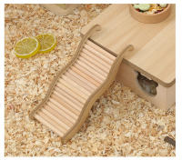 Juguete De Madera Para Hamster Escalera Ondulada Ecológica Divertida Para Animales Pequeños Decoración De Jaula De Hamster - details 0