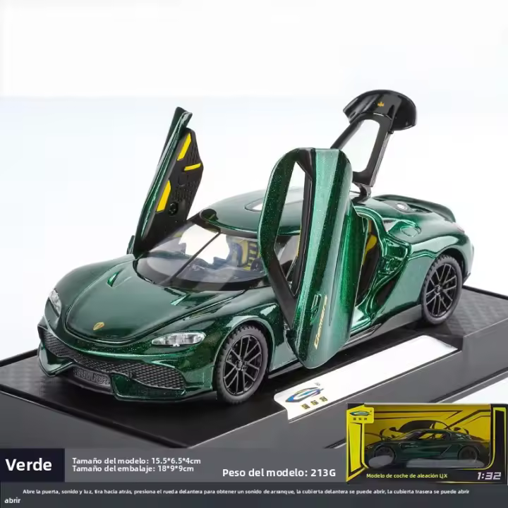 Modelo De Coche De Lujo Gemini GT a Escala 1:32 En Aleación Con Sonido Y Luz Regalo Para Niños Vehículo De Simulación Coleccionable - 1