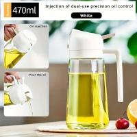 Botella De Aceite Edible Con Atomizador Para Cocina 2 En 1 Sprayer De Aceite De Oliva Para BBQ Asado Picnic Herramienta De Uso Doméstico Material Plástico - details 0