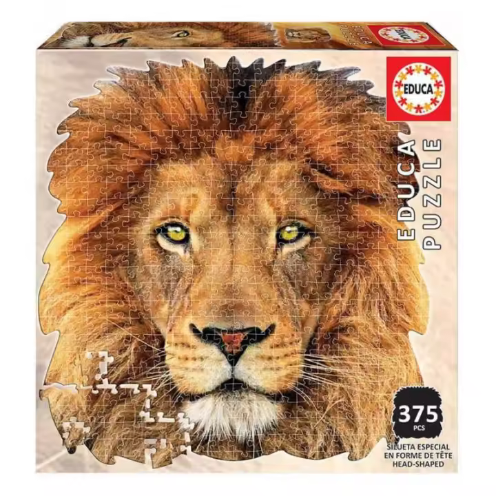 PUZZLE 375 PIEZAS LEÓN PUZZLE SILUETA DE EDUCA - 1