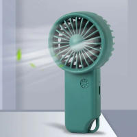 Miniventilador portátil recargable con carga USB, ventilador de mano con batería integrada de 500mAh, potencia de 3 velocidades para exteriores, oficina, deportes, viajes - details 5