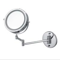 Espejo de baño de brazo plegable montado en la pared con luz LED, aumento de 10X, doble cara, atenuación táctil, Espejos de maquillaje - details 6