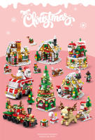 Juego De Bloques De Construcción Navideño Con Luz Cálida Set De Construcción Creativa De Un Domo De Reindeer Y Tren Para Niños Juguetes Educativos Regalos De Navidad - details 0