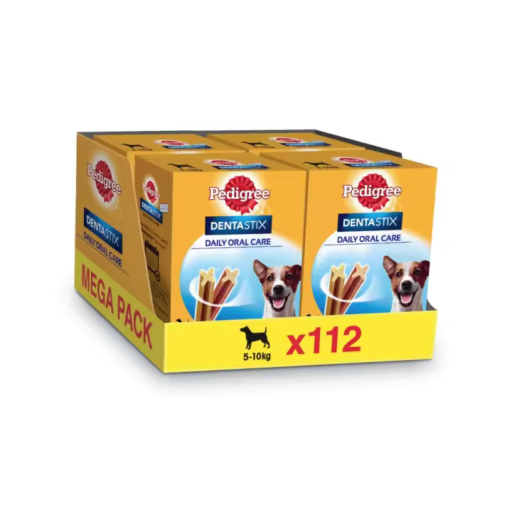 DENTASTIX - Daily Oral Care - Snack Dental (112 Unidades) para Perros Pequeños (5-10 kg) - 1