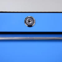 HOMCOM Carro Caja de Herramientas Taller Movil con 5 Cajones 4 Ruedas Chapa de Acero Azul - details 5