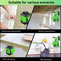 Nivel láser 4D de 16 líneas, autonivelante de línea verde 360°, niveles horizontales y verticales ﻿Nivel lazer, herramienta de nivelación de batería recargable por USB,Ip54 a prueba de polvo, impermeable, a prueba de terremotos, confiable y resistente - details 2