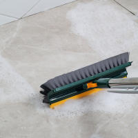 Cepillo De Piso 3 En 1 Con Mango Largo Y Cepillo Ajustable Herramientas De Escobilla Para Limpieza De Cocina Y Baño Con Mágica Escoba Y Cepillo De Níquel - details 10