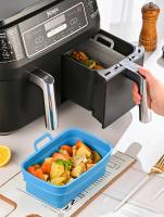 Plato De Hornear De Silicona Plegable Para Air Fryer Reutilizable Aluminio Antiadherente Accesorios De Airfryer Tamaño 10x15cm - details 6