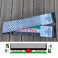 Pañuelo De Fútbol De 15x150cm Equipo De Palestina Estampado Digital En Seda Suave Bandera Personalizada Chaqueta De Moda - details 2