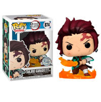 Funko Tanjiro Flaming blade espada llameante Hinokami Kagura   exclusivo 874   Demon Slayer Kimetsu no Yaiba Guardianes de la Noche Pop Vinyl - details 0