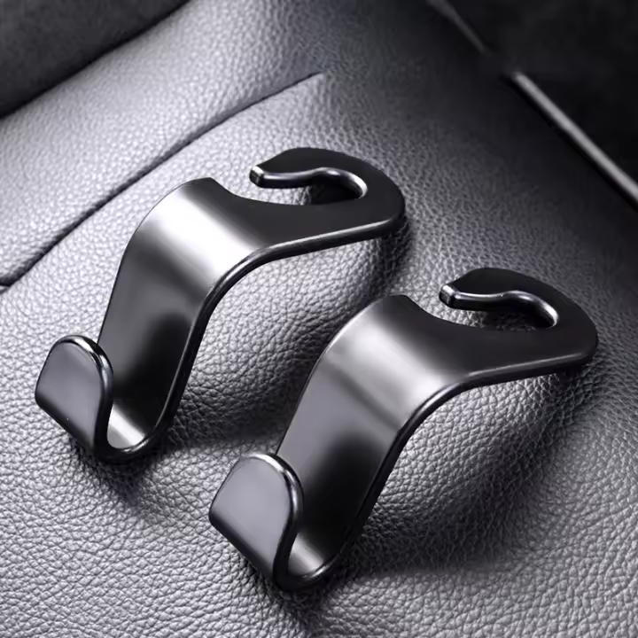 2PCS Gancho Multifuncional Para Coche Espalda Asiento Trabajar En La Capacidad De Carga Fuerte Creativo Gancho En La Espalda Asiento Trasero Simple Soporte - 1