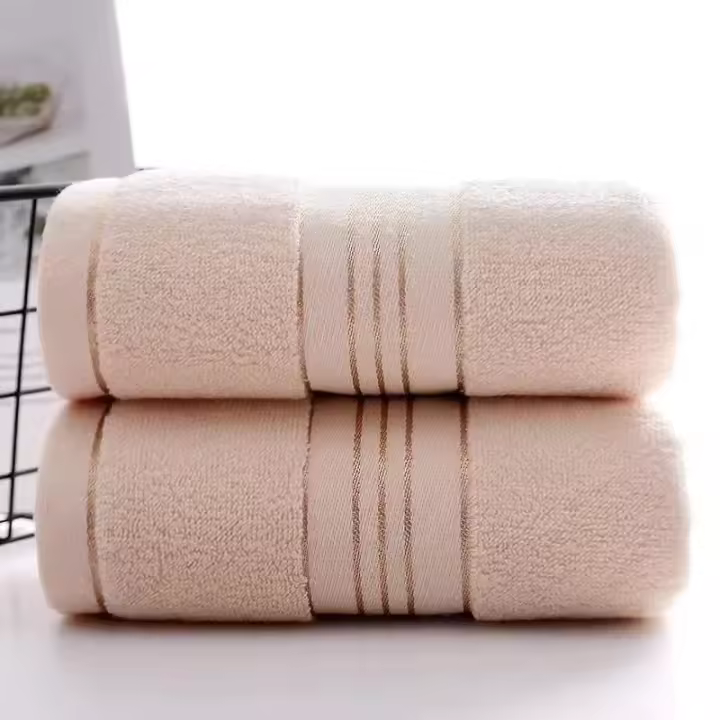 Toalla Gruesa De Algodón Puro Absorbente Y Secado Rápido Toalla Facial Suave Para El Hogar Y El Baño 1 Pieza - 1