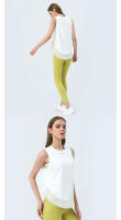 Chaleco De Yoga Para Mujer Verano Transpirable Malla Deportivo Sin Mangas Camiseta De Gimnasio Para Running Al Aire Libre - details 6