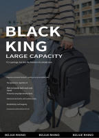 Mochila Ligera Para Hombre Con Gran Capacidad Para Viajes De Negocios Y Transporte Diario. Estilo Moderno Y Atractivo. Impermeable. Con Compartimento Para Computadora. - details 1