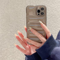 Funda Puffer Transparente Para iPhone Shockproof Antisuciedad Y Antideslizante Cubierta Suave Para Parejas Compatible Con Modelos 15 14 13 12 11 pro Max XR X XS 7 8 plus - details 4