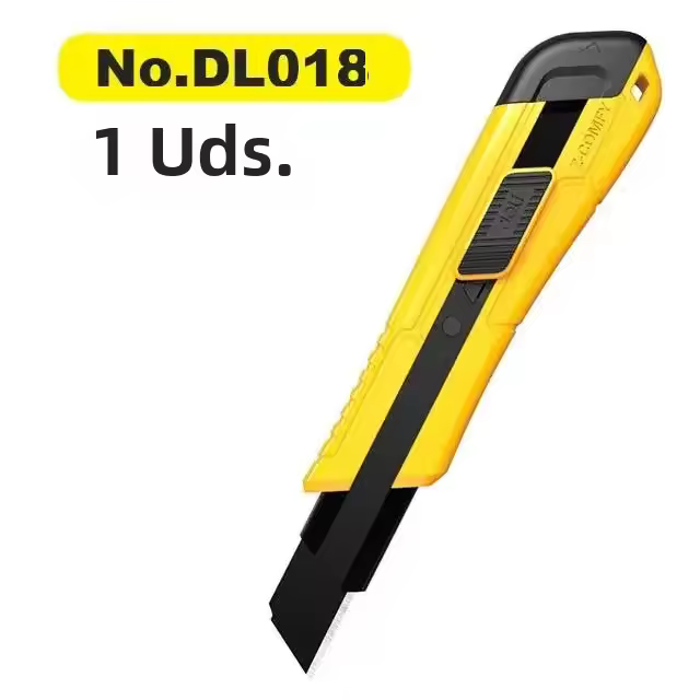 Cuchillo De Utilidad Deli 18mm Con Hoja De Repuesto SK4 Metálica Para Caja De Papel Y Abre-cartas Suministros De Escritorio Retráctil - 1