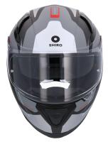 SHIRO HELMETS Casco Integral KATANA ORBE Negro Rojo Gris y Blanco - details 0