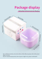 Caja De Almacenamiento Para Uñas LUSLUKING Doble Capa De Filtro Cuadrada Para Bricolaje En Herramientas De Manicura Contenedor De Limpieza De Cepillo De Uñas - details 6