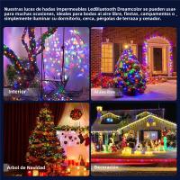 Cadena De Luces LED RGBIC Bluetooth Con Batería Operada Dreamcolor Smart Fairy Luz Para El Hogar Autónoma Y Decorativa - details 5