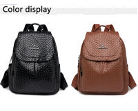 Mochila De Cuero Vintage Para Mujer Bolso De Diseño De Alta Calidad 2024 Mochila Grande Para Niñas Bolsa De Libros Con Sillín De Air Cushion - details 4