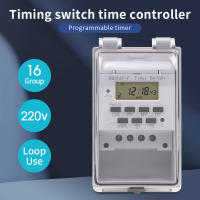Interruptor De Tiempo Digital Automático Con Caja Impermeable Para Exterior 168 Horas Semanal 7 Días Programable 220V 30A - details 2