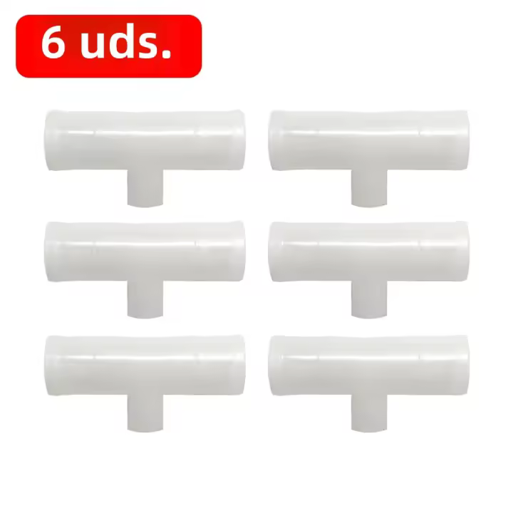 Conector De Tee Para Bebederos Y Bebedoras Automáticos De Plástico PVC Para Pollos Y Pájaros 20/25mm Set De 30-6 Piezas - 1
