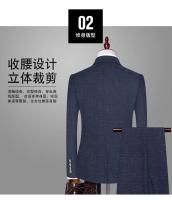 Traje De Novio 2025 Para Hombre Con Chaleco Y Pantalones Talla Regular Estilo Casual Formal Cuadros Moda Negocios Vestimenta Para Bodas Y Trabajo - details 24