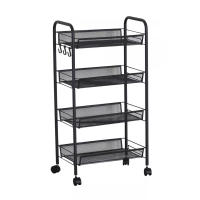 ORION91 Carrito Multiusos Ruedas Verdulero Color Negro 4 Estantes Cocina 85 x 44 cm -SpazioLuzio - details 0