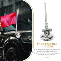Soporte De Bandera Metálico De 1 Metro Con Telescopio Para Coche Y Pared Sin Necesidad De Clavos Adhesión Fuerte a Vidrio Puerta - details 0