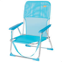 Aktive - Silla de playa plegable, posición fija, topes antivuelco, estructura aluminio, tejido textileno, asa transporte de hombro, sillas plegables, silla plegable camping, jardín - details 4
