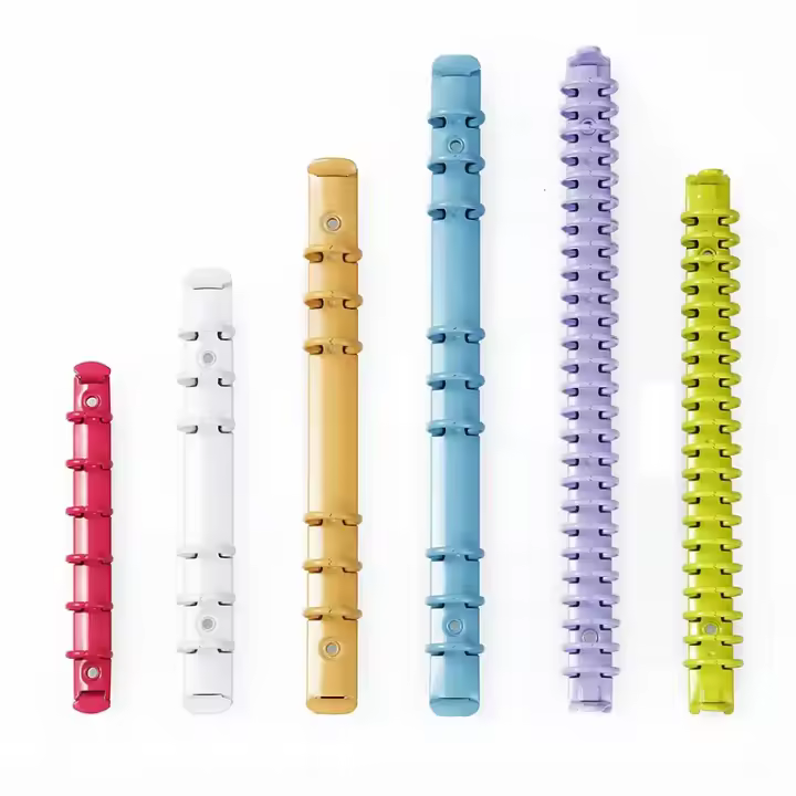  Clips De Anillo Para Cuaderno A5 A6 A7 Coloridos Metálicos De 2cm Suministros De Escuela Y Oficina Clips De Fijación Para Libro De Hojas Sueltas - 1