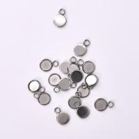 Pendente Circular De Acero Inoxidable Para Joyería DIY Base De Cabochón Encaje 6/8/10/12/14/16/18/20/25/30mm Componente De Joyería - details 1