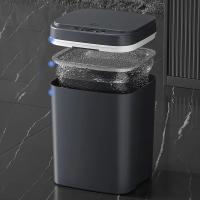 Basurero Inteligente Sensor Automático 16L Para Cocina Y Baño Impermeable Con Tapa Bin De Residuos Domésticos Eléctrico - details 5
