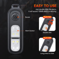 Llavero De Alarma Personal Hollarm 130dB Recargable Con Luz LED Para Protección Emergencia Adecuado Para Correr De Noche - details 1